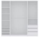 Marmex Möbel Schrank-Set TRES SET J/B Weiß 3-teilig mit 3 Schubladen Bild 2