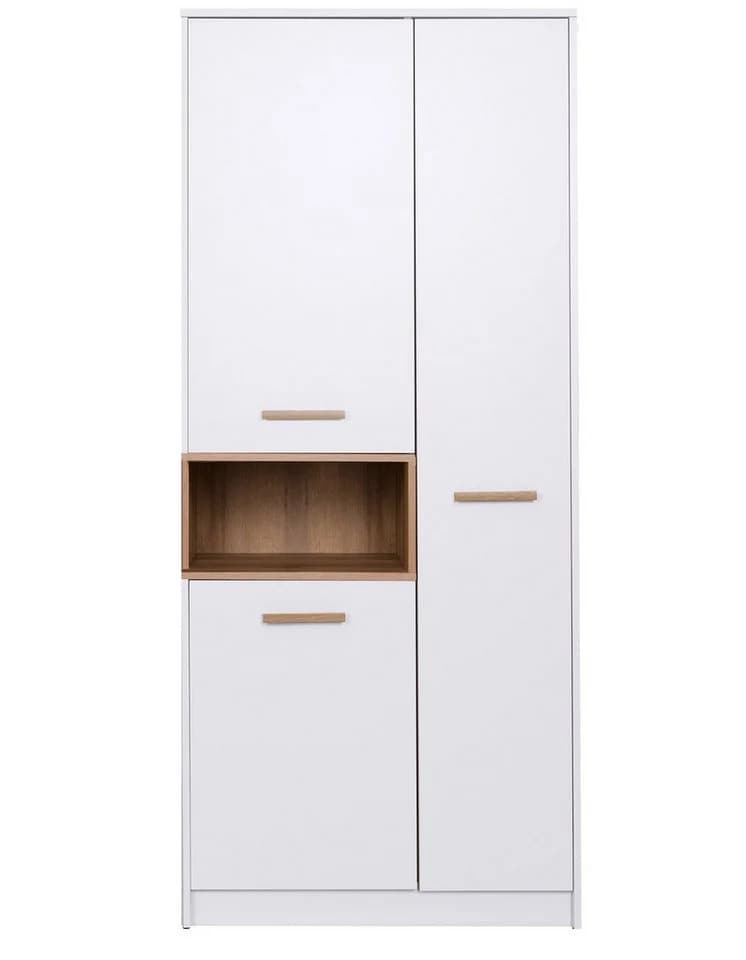 Marmex Möbel Kleiderschrank Grant G1N Weiß mit Soft-Close - Bild 3