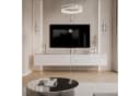 Lookway TV-Schrank AURORA SILVER Weiß/Silber Hängeschrank Bild 1