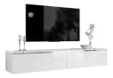 Lookway TV-Schrank AURORA SILVER Weiß/Silber Hängeschrank Bild 2