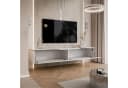 Lookway TV-Schrank AURORA SILVER Weiß/Silber Hängeschrank Bild 4