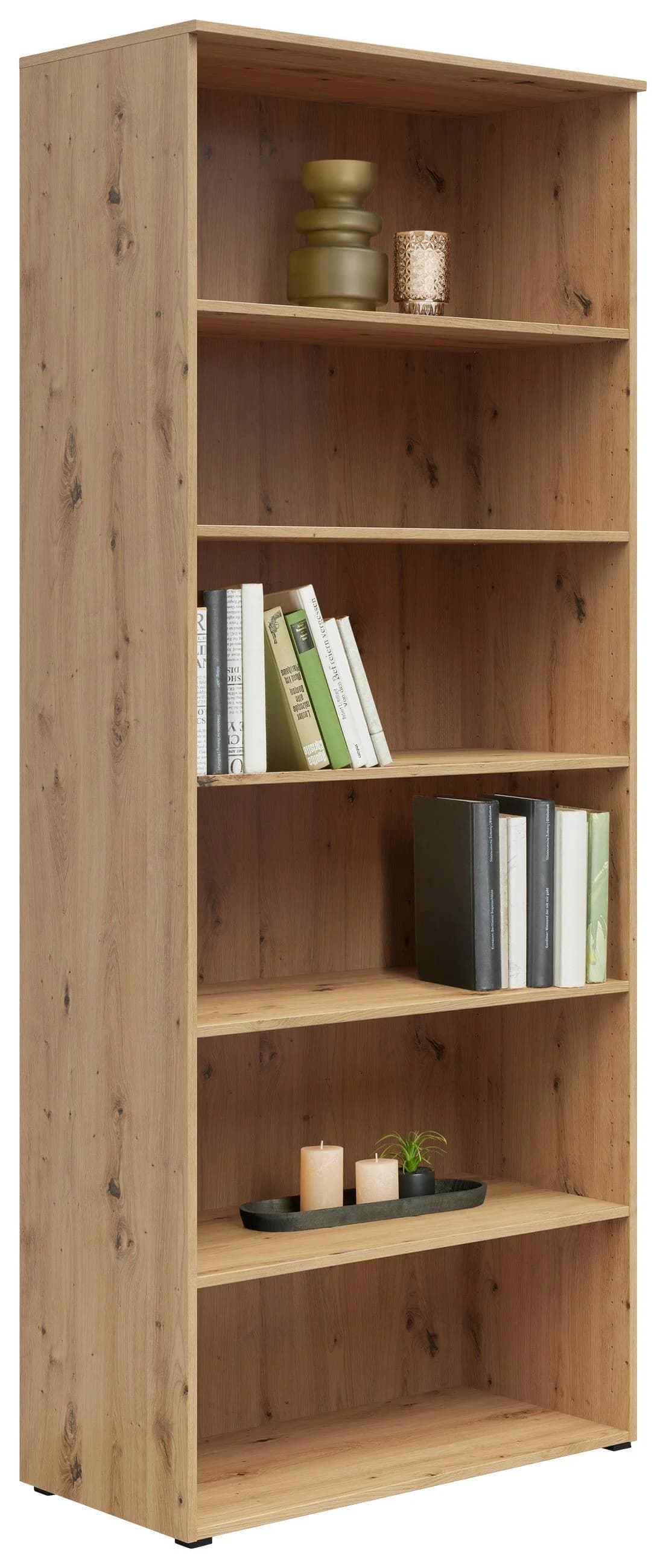 Carryhome Regal Eiche Artisan Holzwerkstoff 5 Fächer