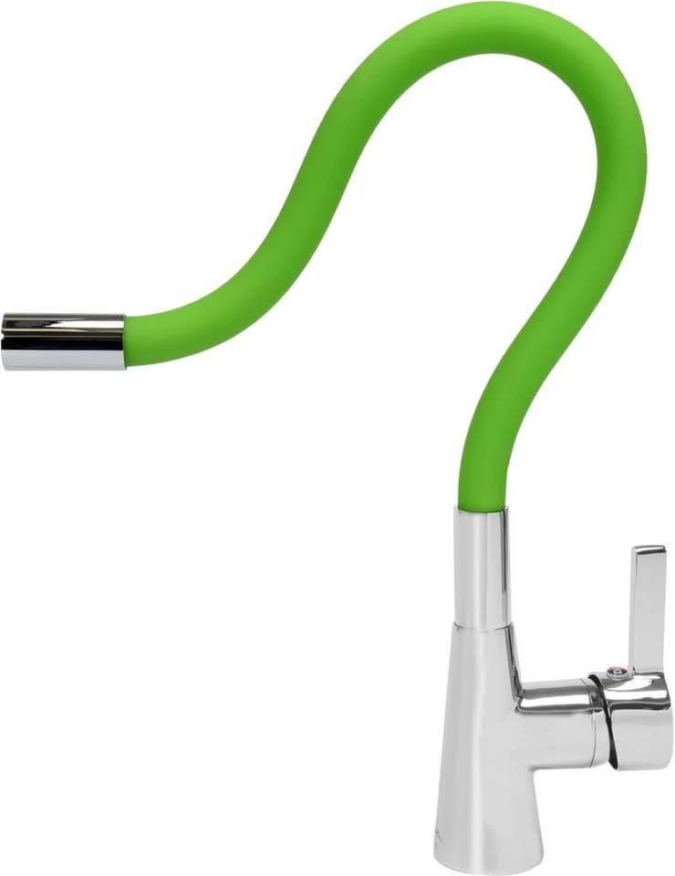 TRIZERATOP Flexible Küchenarmatur Grün Einhebelmesser