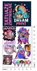 Festivalartikel Kindertattoo K-POP Demon Hunters HUNTRIX abwaschbar, 1-tlg. Bild 4
