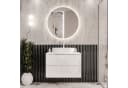Lookway Badezimmerschrank AURORA SILVER mit Schubladen und Hochglanz-Fronten Bild 1