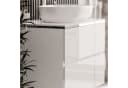 Lookway Badezimmerschrank AURORA SILVER mit Schubladen und Hochglanz-Fronten Bild 3