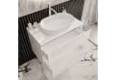 Lookway Badezimmerschrank AURORA SILVER mit Schubladen und Hochglanz-Fronten Bild 5