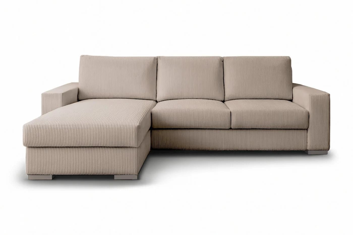 Deine Möbel 24 Ecksofa CORD-L MINI 240 cm mit Schlaffunktion und Bettkasten - Bild 2