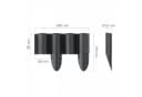 Cellfast ECO Rasenkante Palisade Anthrazit 2,4m Bild 1