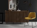 Compleo Sideboard Kommode 3 Türen Modern Design Nussbaum Bild 1