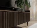 Compleo Sideboard Kommode 3 Türen Modern Design Nussbaum Bild 3