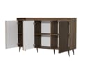 Compleo Sideboard Kommode 3 Türen Modern Design Nussbaum Bild 4