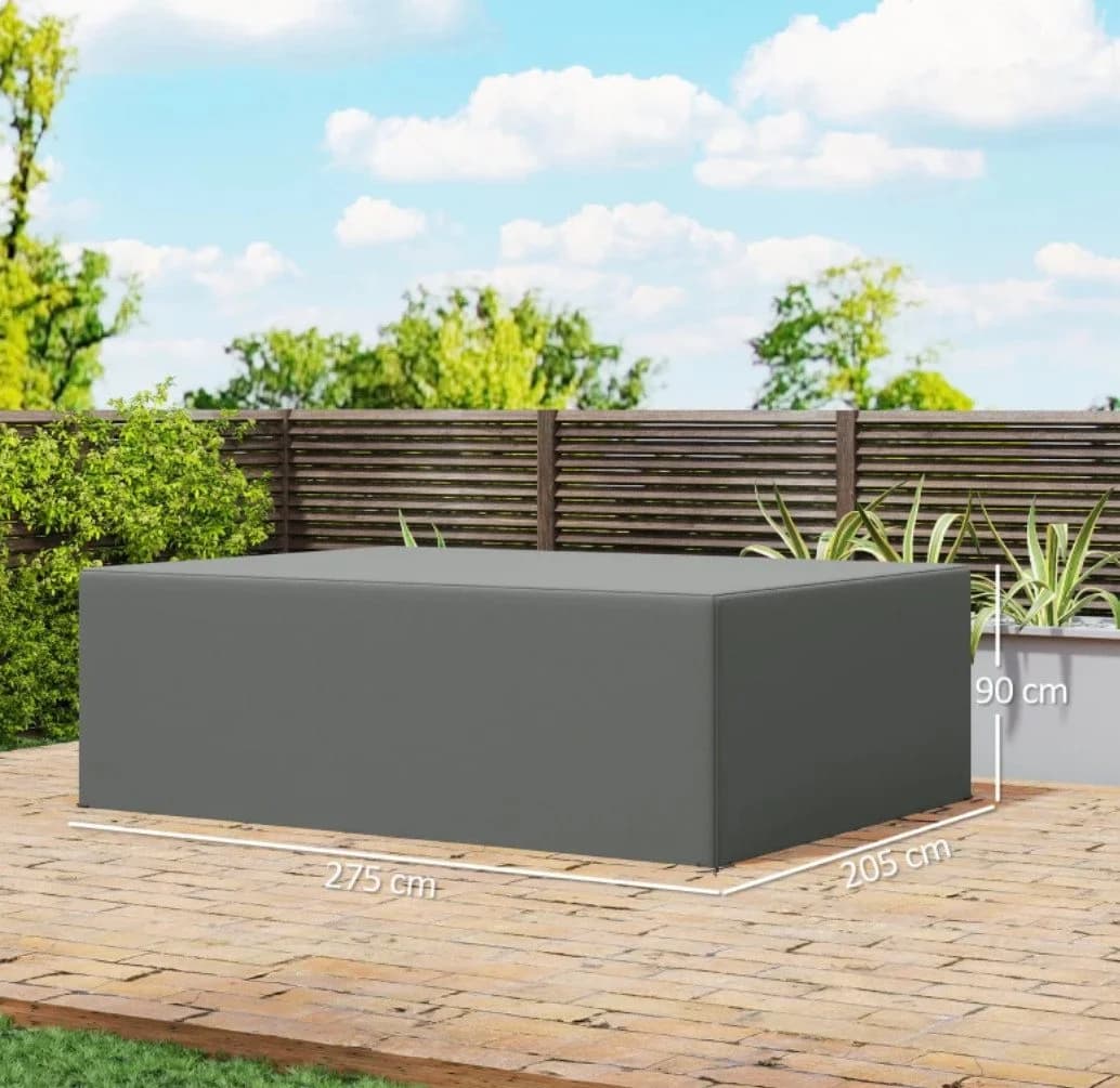 XDeer Schutzhülle für Gartenmöbel Grau Wasserdicht - Bild 3