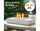 XDeer Tischkamin Schwarz Bioethanol Indoor Outdoor mit Glas Bild 3