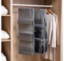 PRIISF Hängeregal Aufbewahrungsbox mit 6 oder 8 Taschen Grau/Schwarz Bild 3