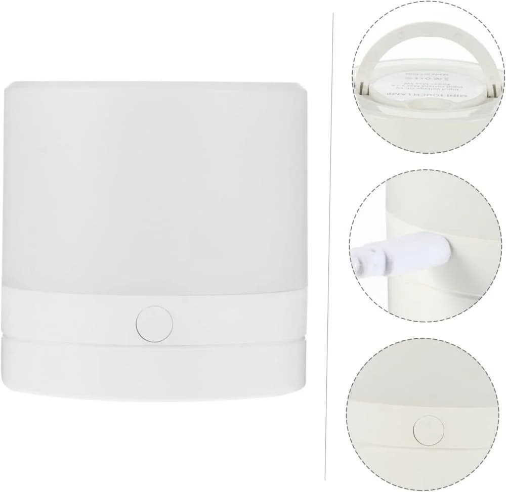 PRIISF LED Tischleuchte LED Nachtlicht Akku Nachttischlampe Kabellos USB Wiederaufladbar Nachtlampe 7 Farbmodi