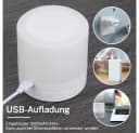 PRIISF LED Tischleuchte LED Nachtlicht Akku Nachttischlampe Kabellos USB Wiederaufladbar Nachtlampe 7 Farbmodi Bild 4