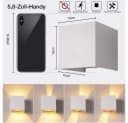 PRIISF Außen-Wandleuchte Cube Würfel LED mit Bewegungsmelder IP65 Bild 1