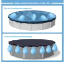 PRIISF Poolabdeckung Gewichte Wassersack 12er Set Hellblau PVC Bild 4