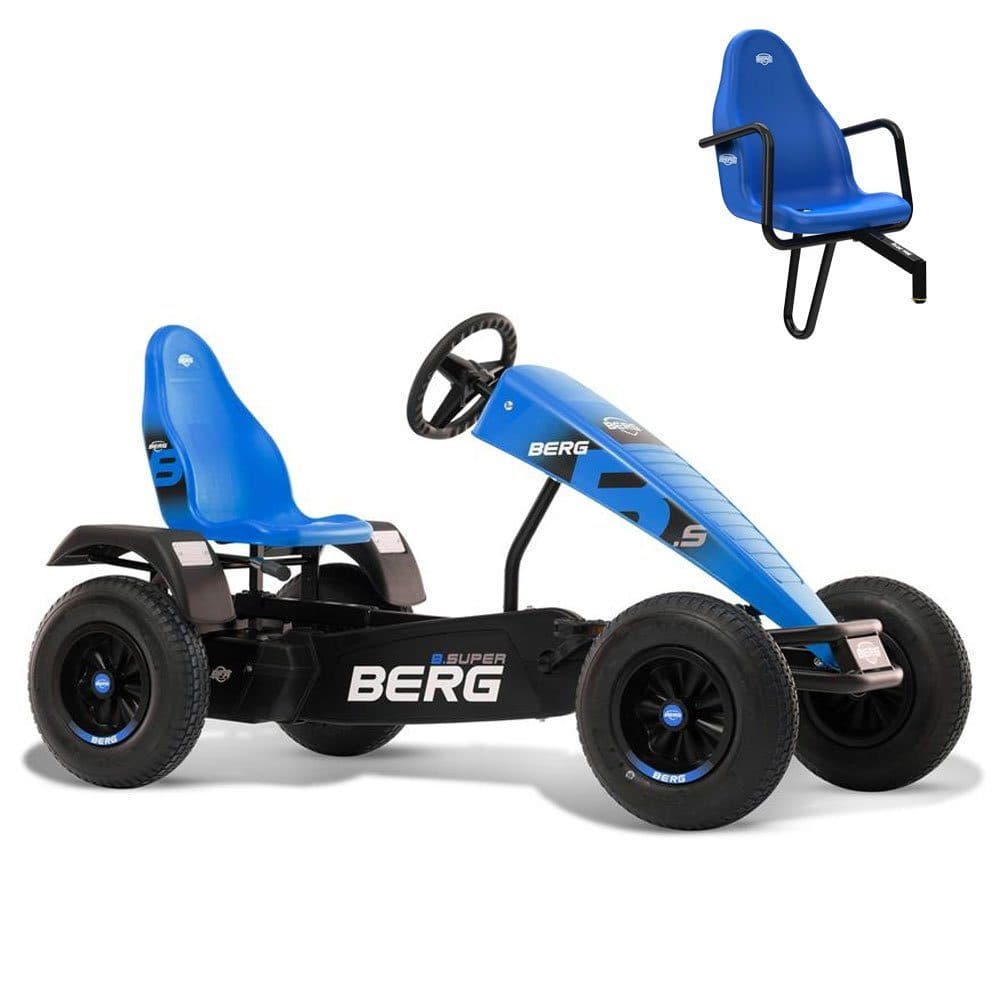 Berg Go-Kart B.Super Blue blau BFR inkl. Soziussitz, inkl. Zweitsitz