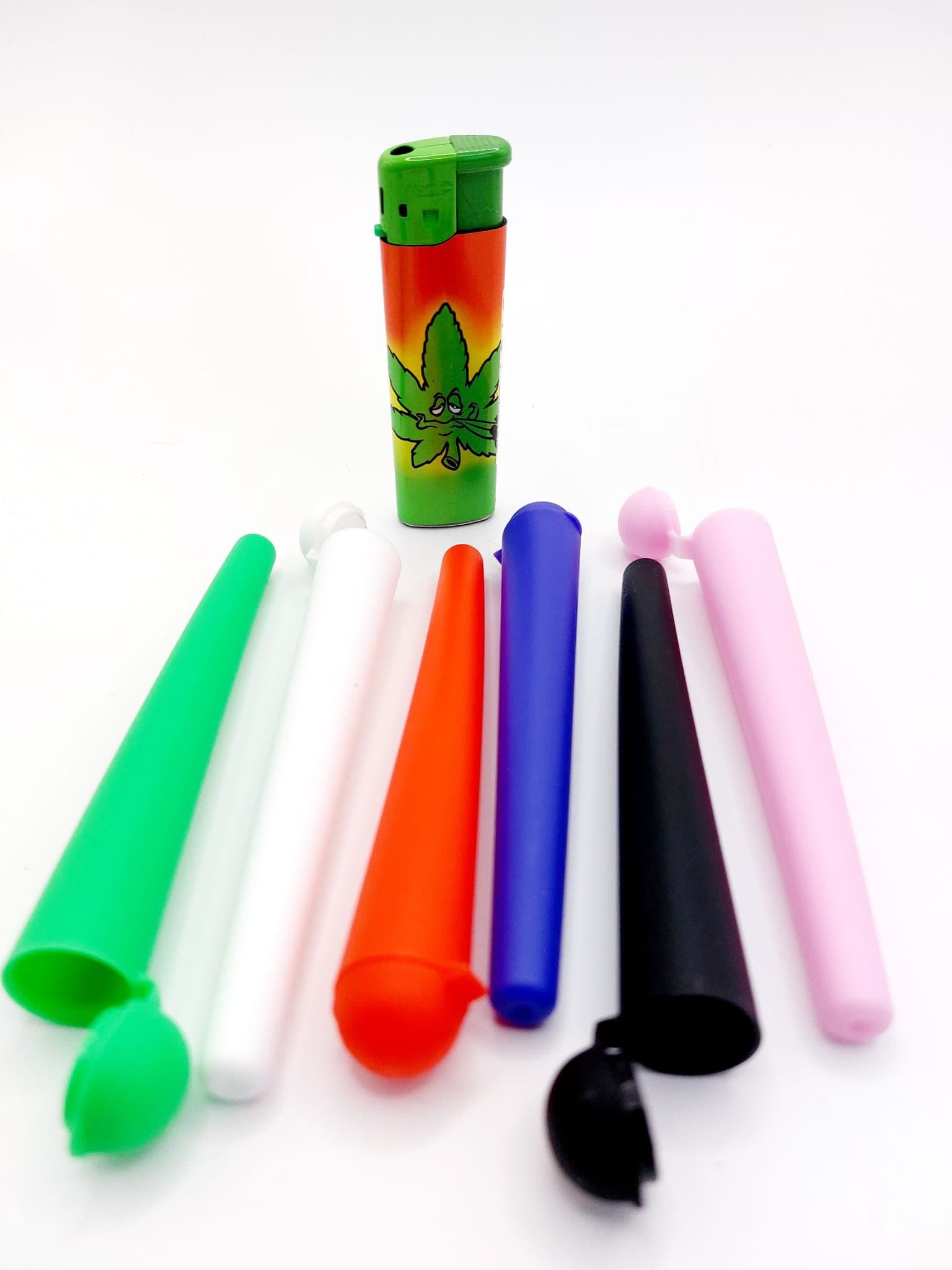 Meytrade Aufbewahrungsbox Joint Hülle Set mit Deckel Bunt inkl. Feuerzeug