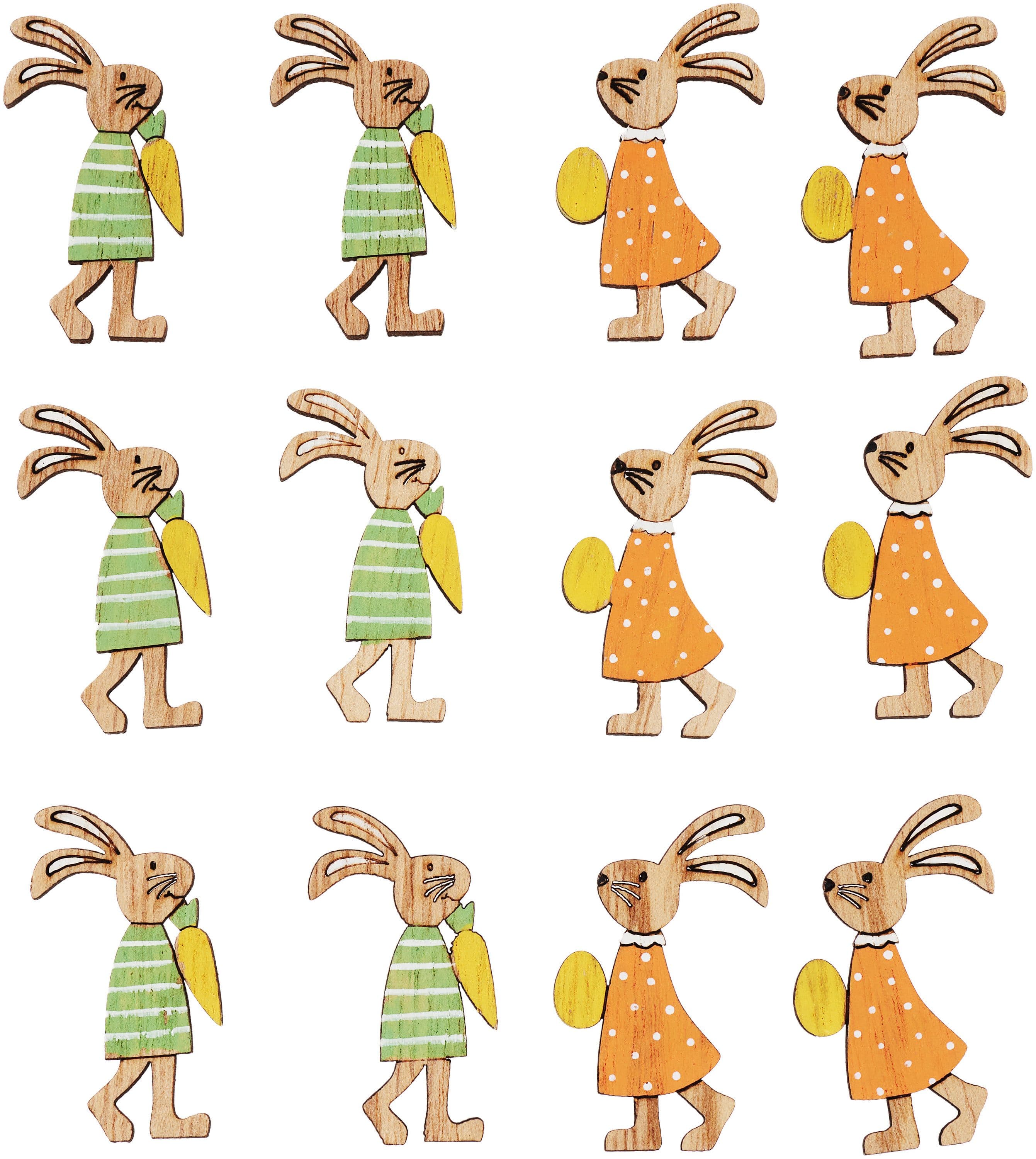 VBS Streudeko Hase Fiver 12-tlg Bastelzubehör