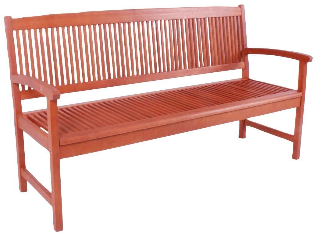 Garden Pleasure Gartenbank Stockholm 3-Sitzer Braun Eukalyptus