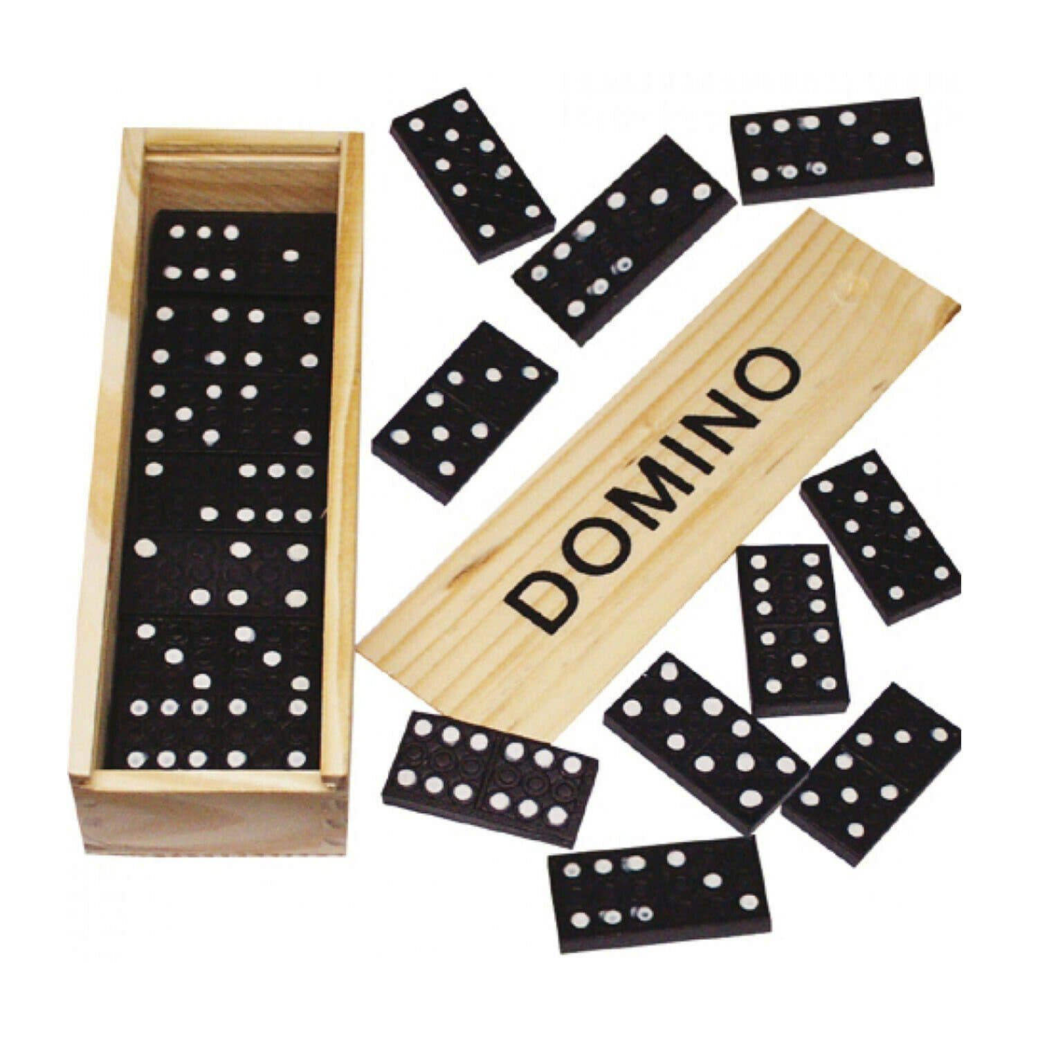 Osma Domino-Set 28 Steine Holzbox Kunststoff