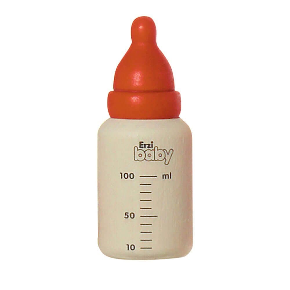 Erzi® Babyflasche Kaufladenzubehör Holz Weiß/Rot
