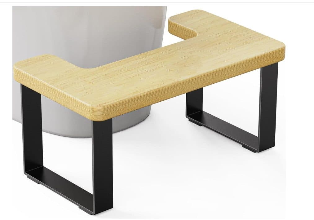 Youyijia Toiletten-Stuhl 7 Zoll Metallhocker Schwarz