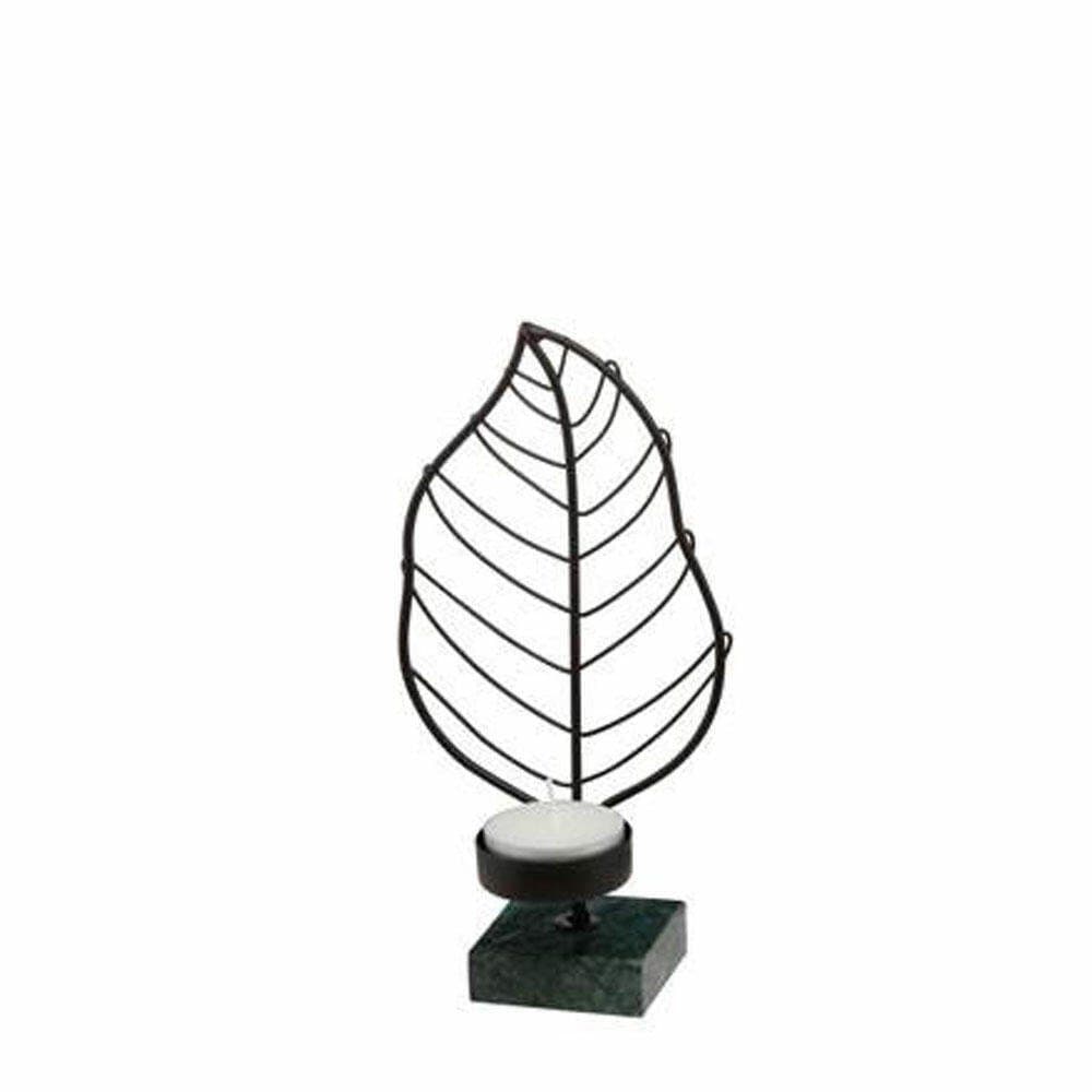 Goebel Teelichthalter Musa Tropicana S Schwarz Metall-Glas
