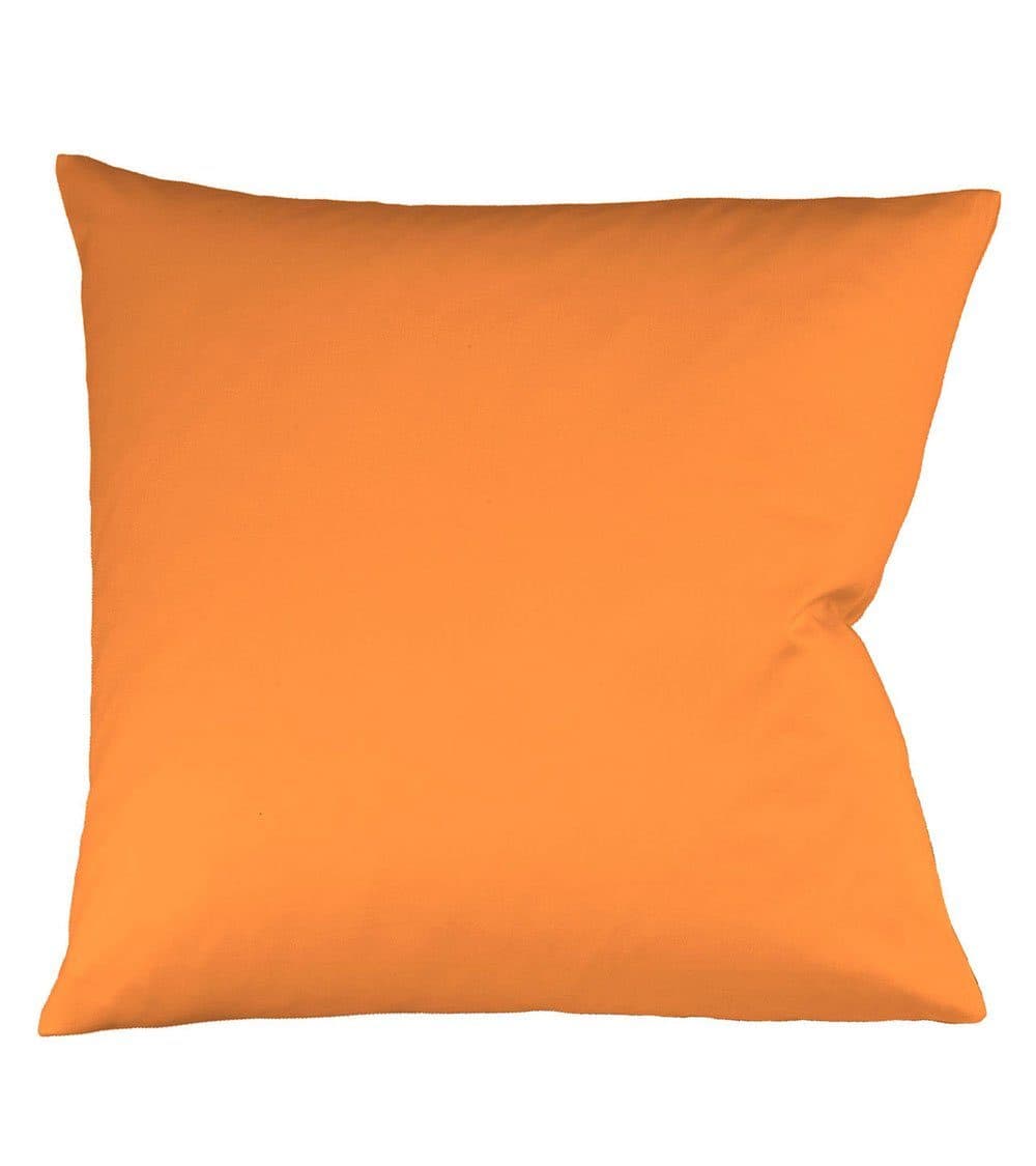 fleuresse Kissenbezug Mako-Satin Orange 40x40 cm
