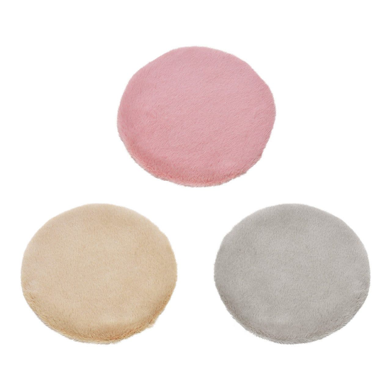 Wurm Sitzauflage Kunstfell Polyester Braun Beige Rosa