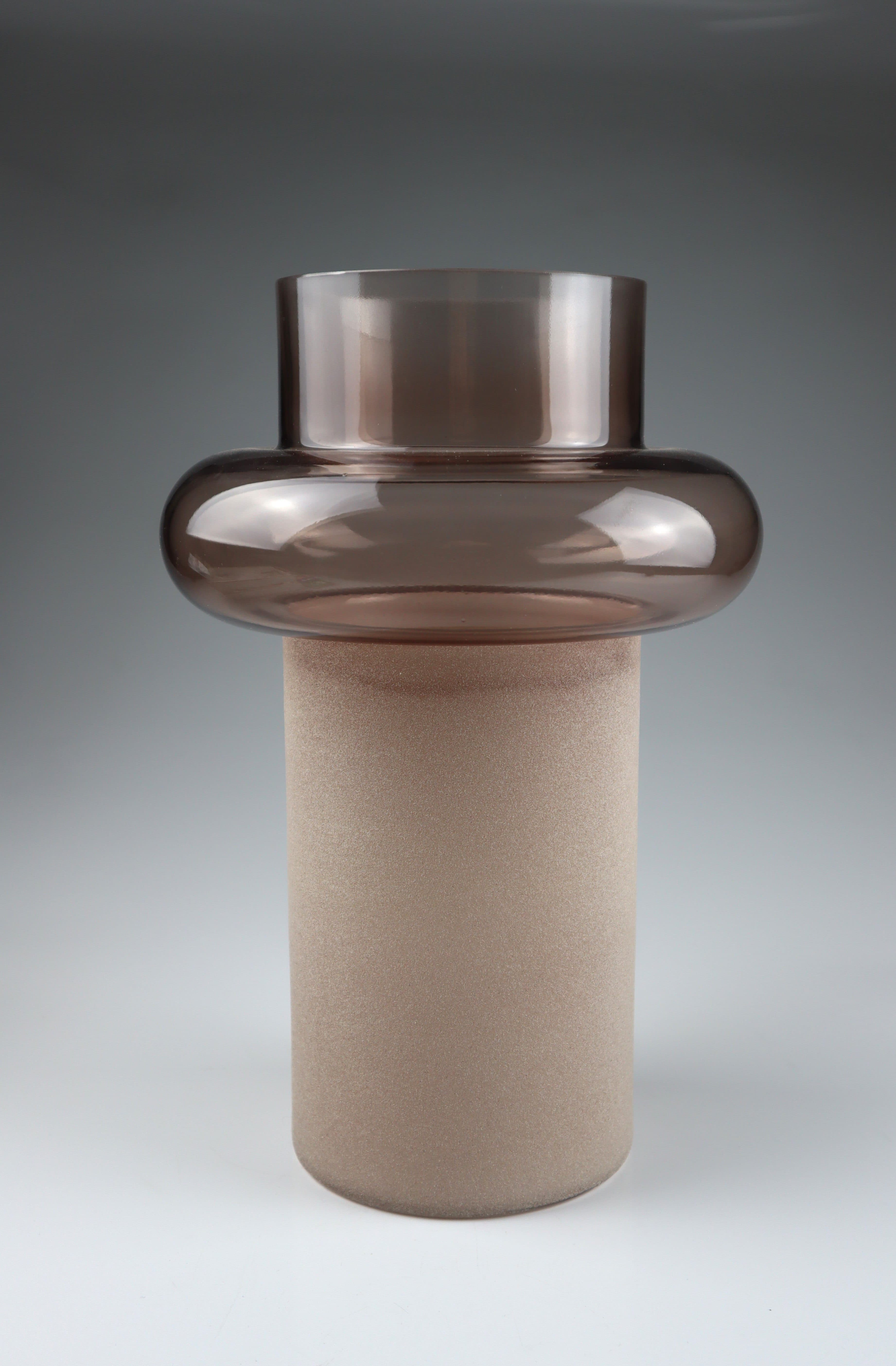 AM Design Dekovase aus Glas Braun