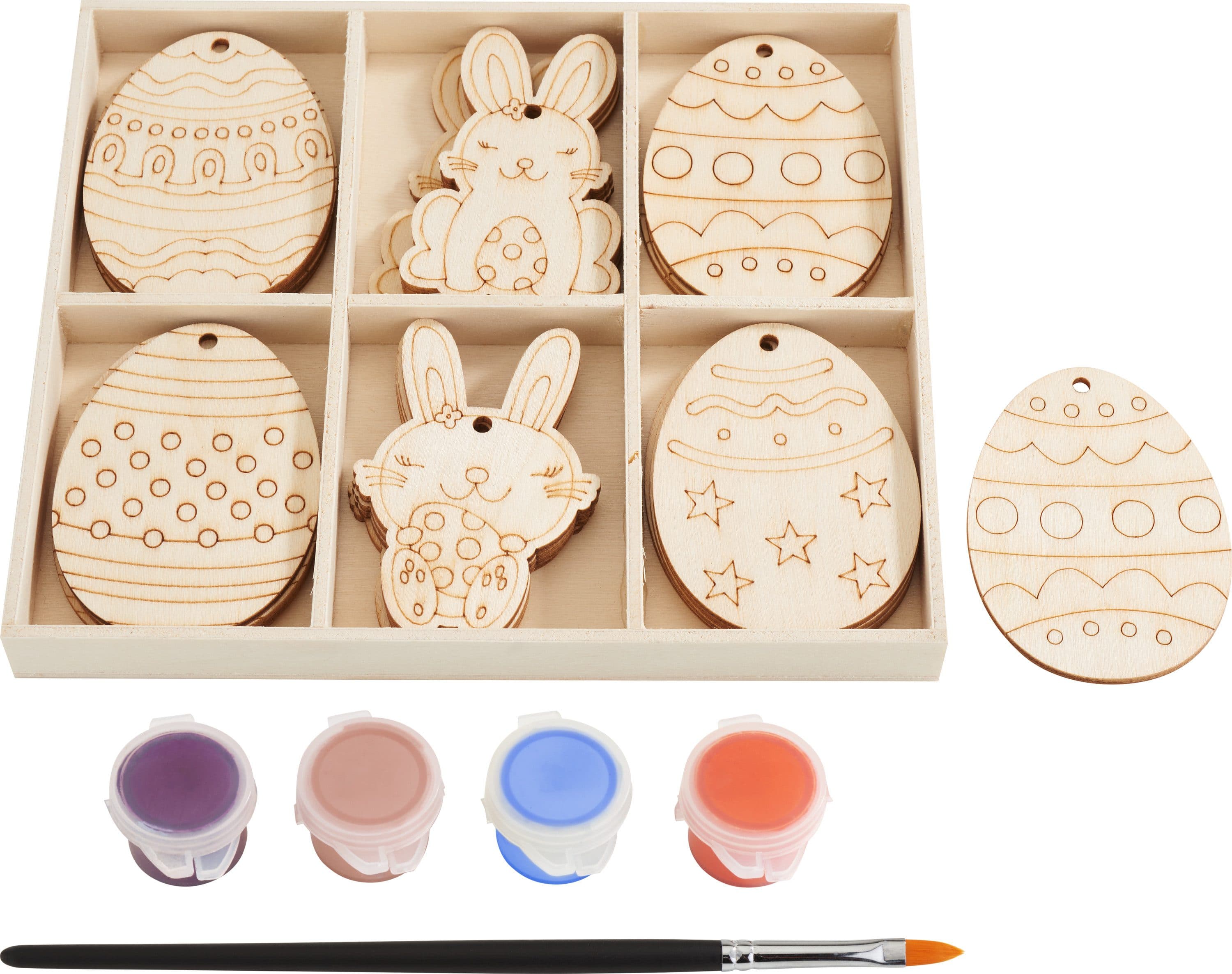 VBS Kreativset Holzmotive 'Ostern' 29-tlg. Sperrholz