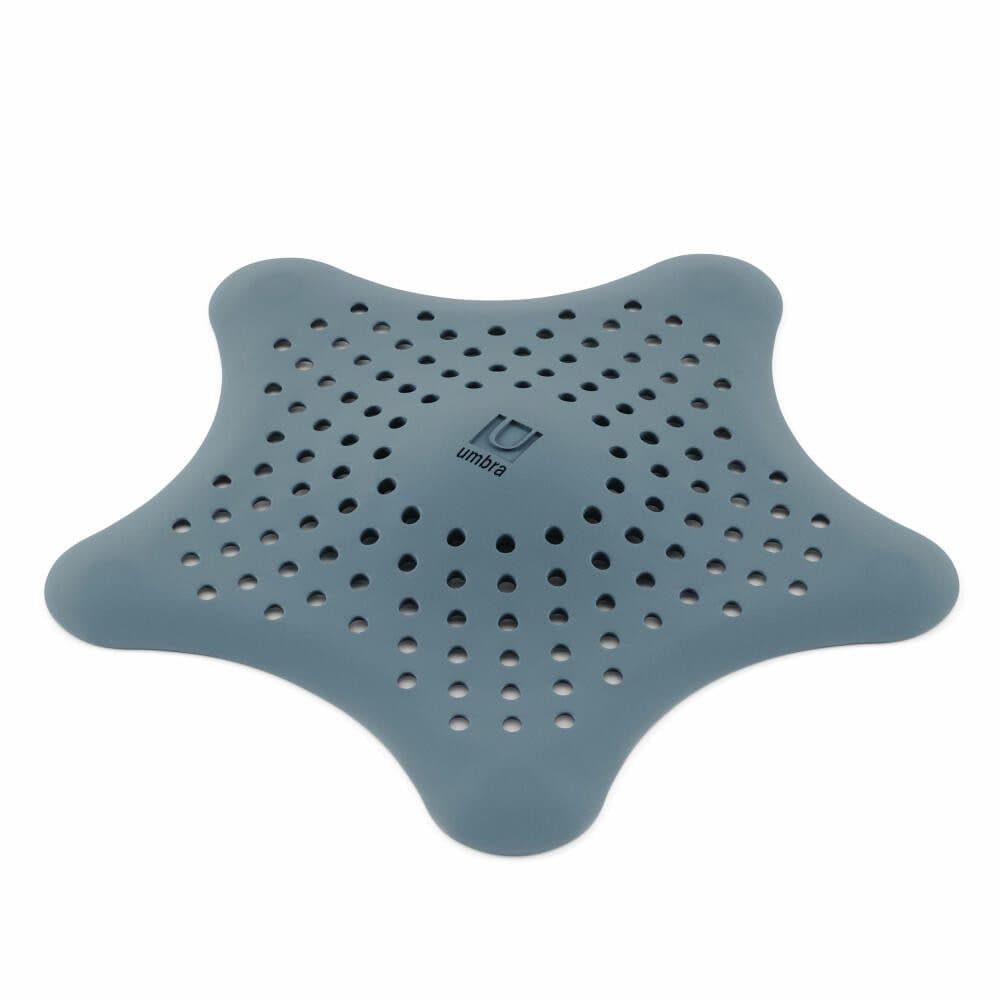 Umbra Abflusssieb Starfish Schieferblau mit Saugnäpfen