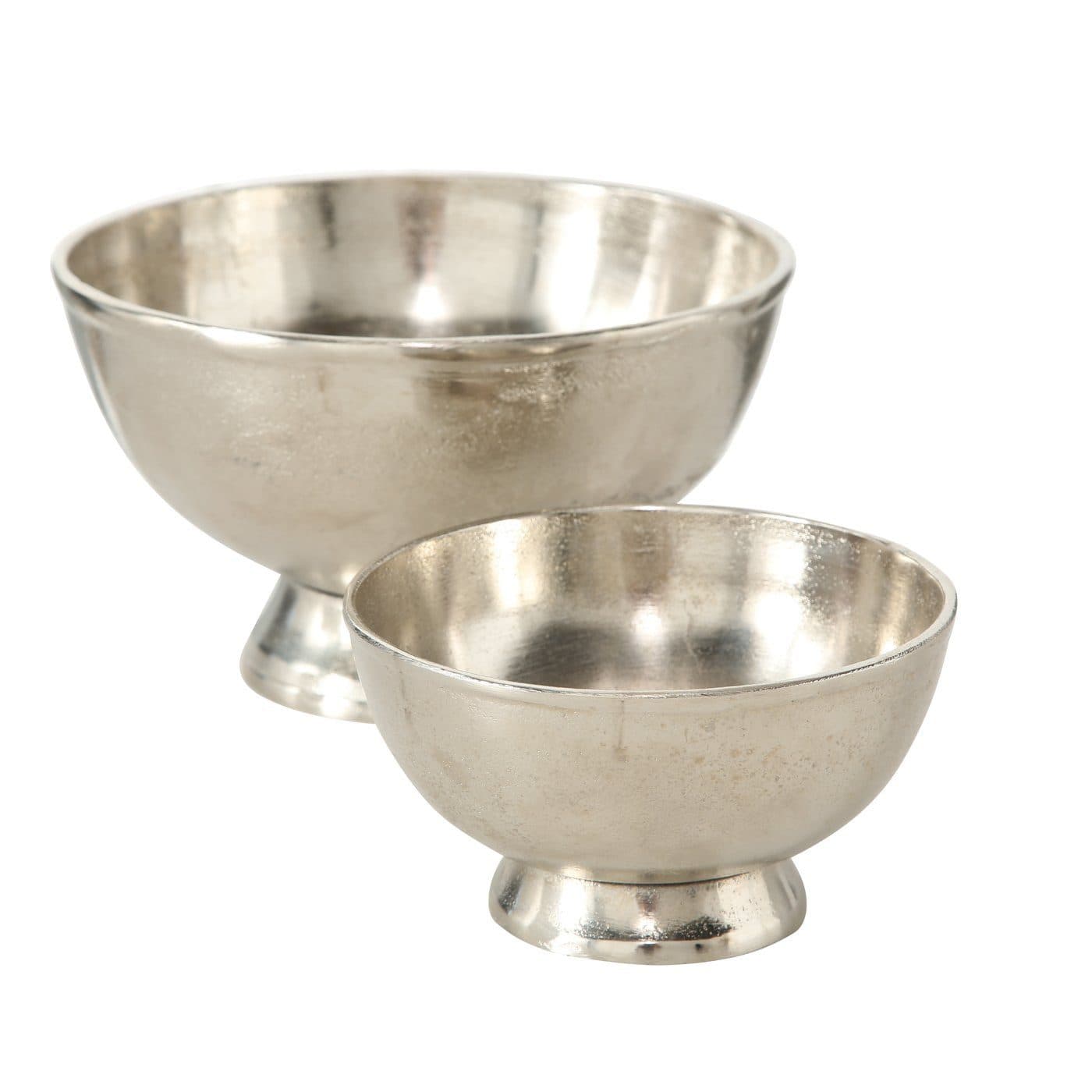 BOLTZE GRUPPE GmbH Dekoschale Flaire Aluminium Silber 2er Set