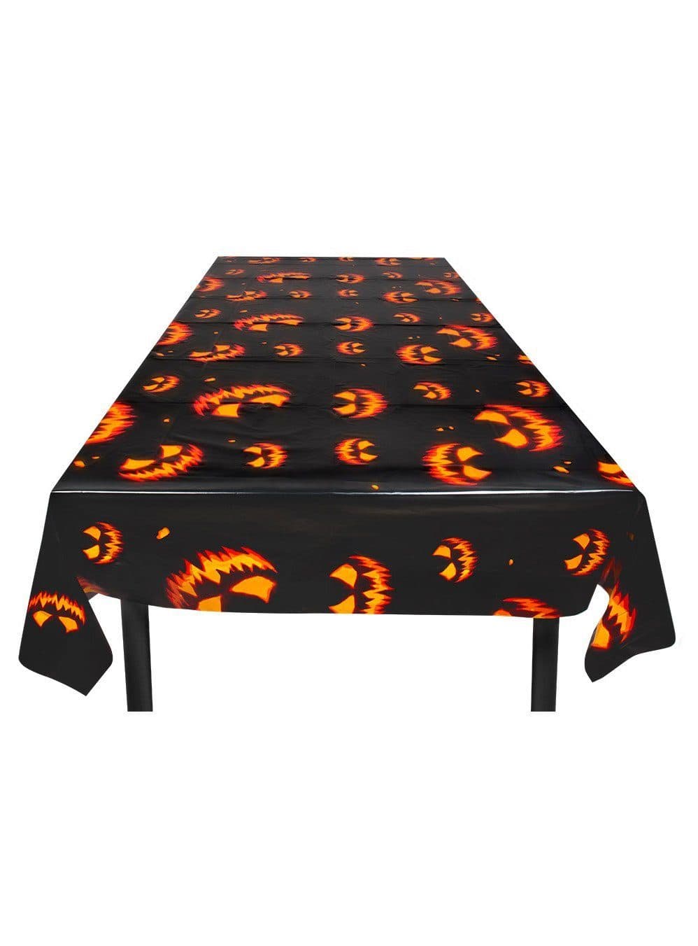 Boland Halloween Tischdecke Kürbis Motiv Schwarz Partydeko