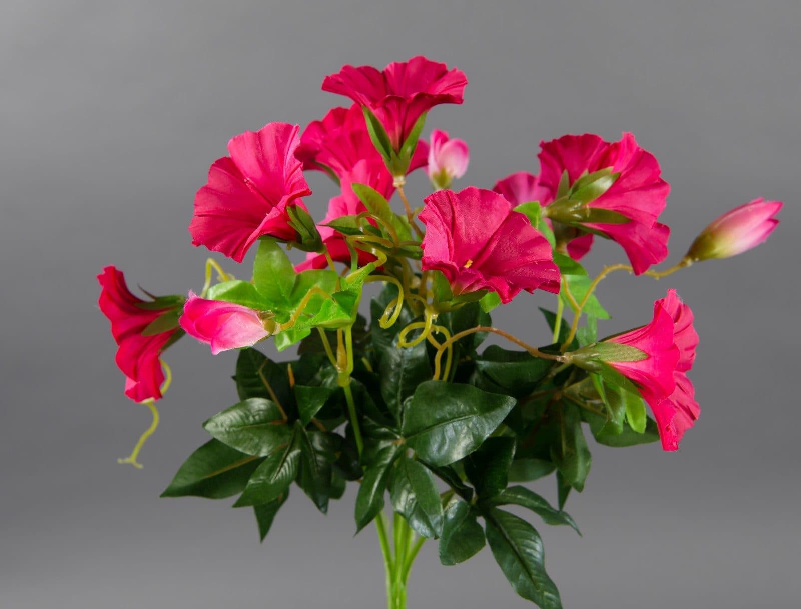 Kunstblume Petunienbusch Rosa 28cm Seidenblumen Roß