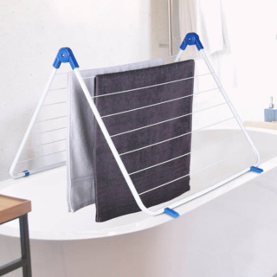 Haushalt International Flügelwäschetrockner Weiß Badewanne