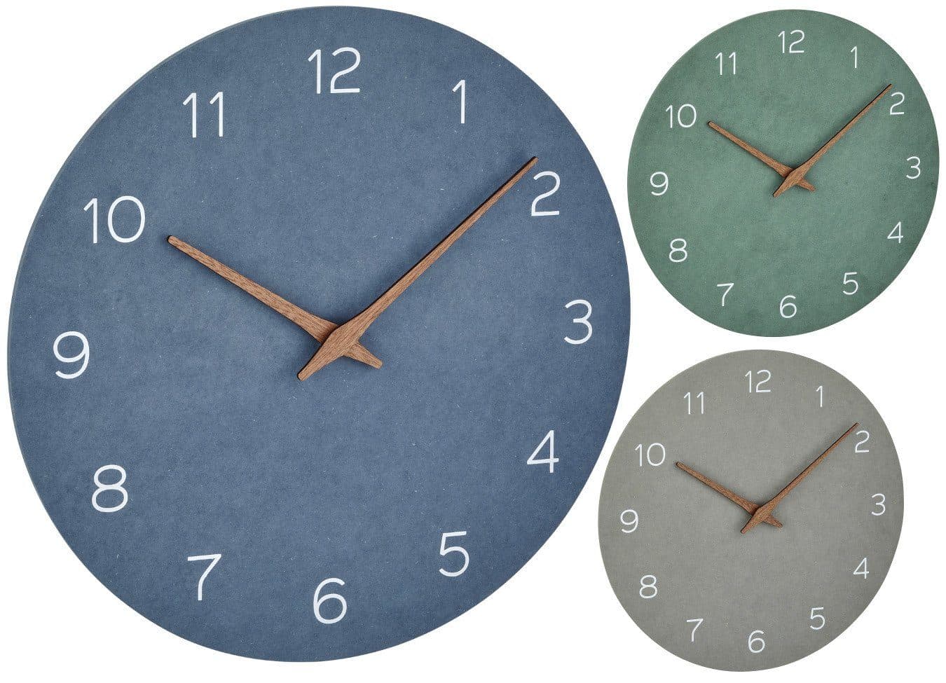 TFA Dostmann Wanduhr Analog Holz-Optik Leises Sweep-Uhrwerk