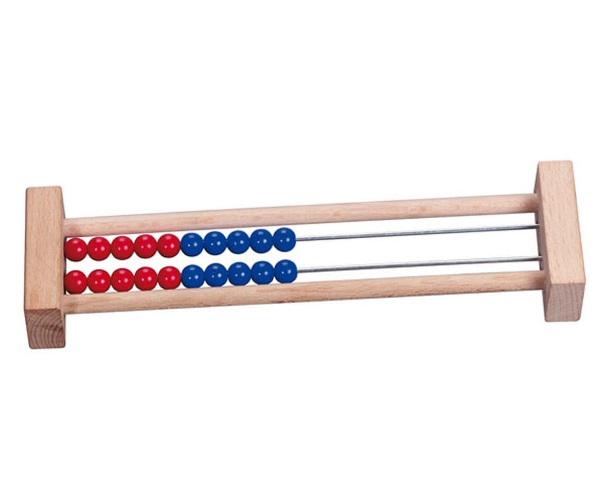 Betzold Lernspielzeug Rechenrahmen 20er Zahlenraum Abakus Rot/Blau