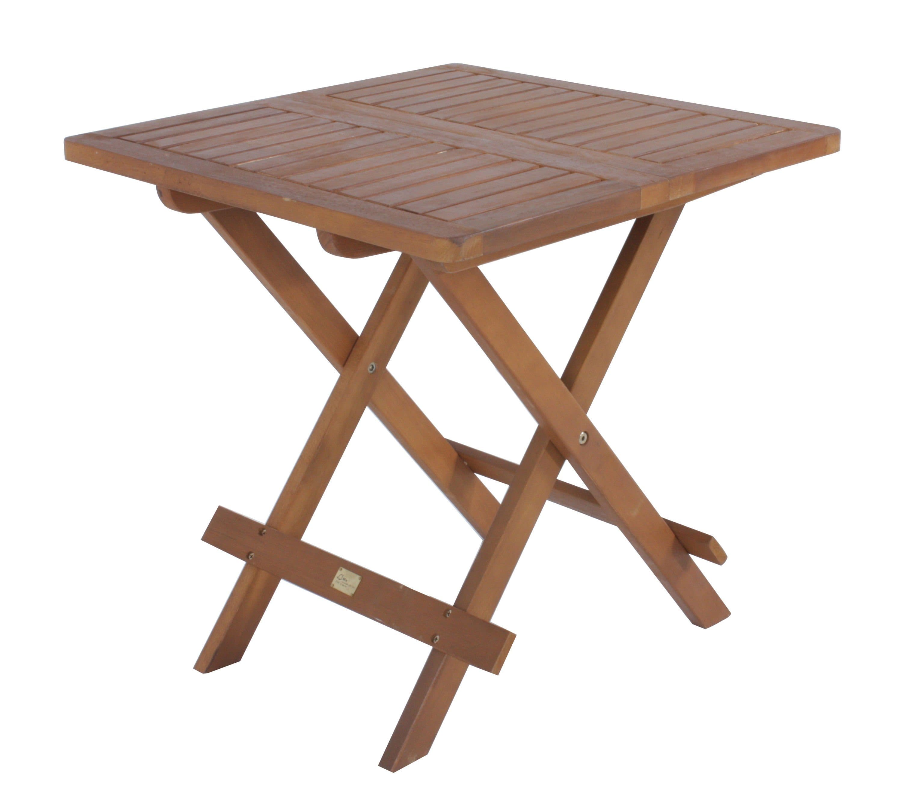 Spetebo Gartentisch Akazienholz geölt klappbar 50 cm