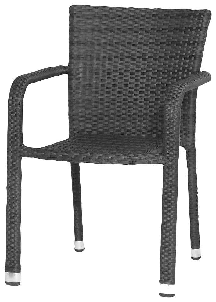 Gartenstuhl SIENA GARDEN Minas Schwarz Aluminium