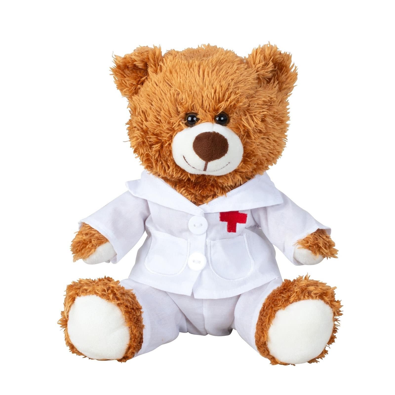 Geschenkestadl Teddybär Doktor Motiv Plüsch Waschbar