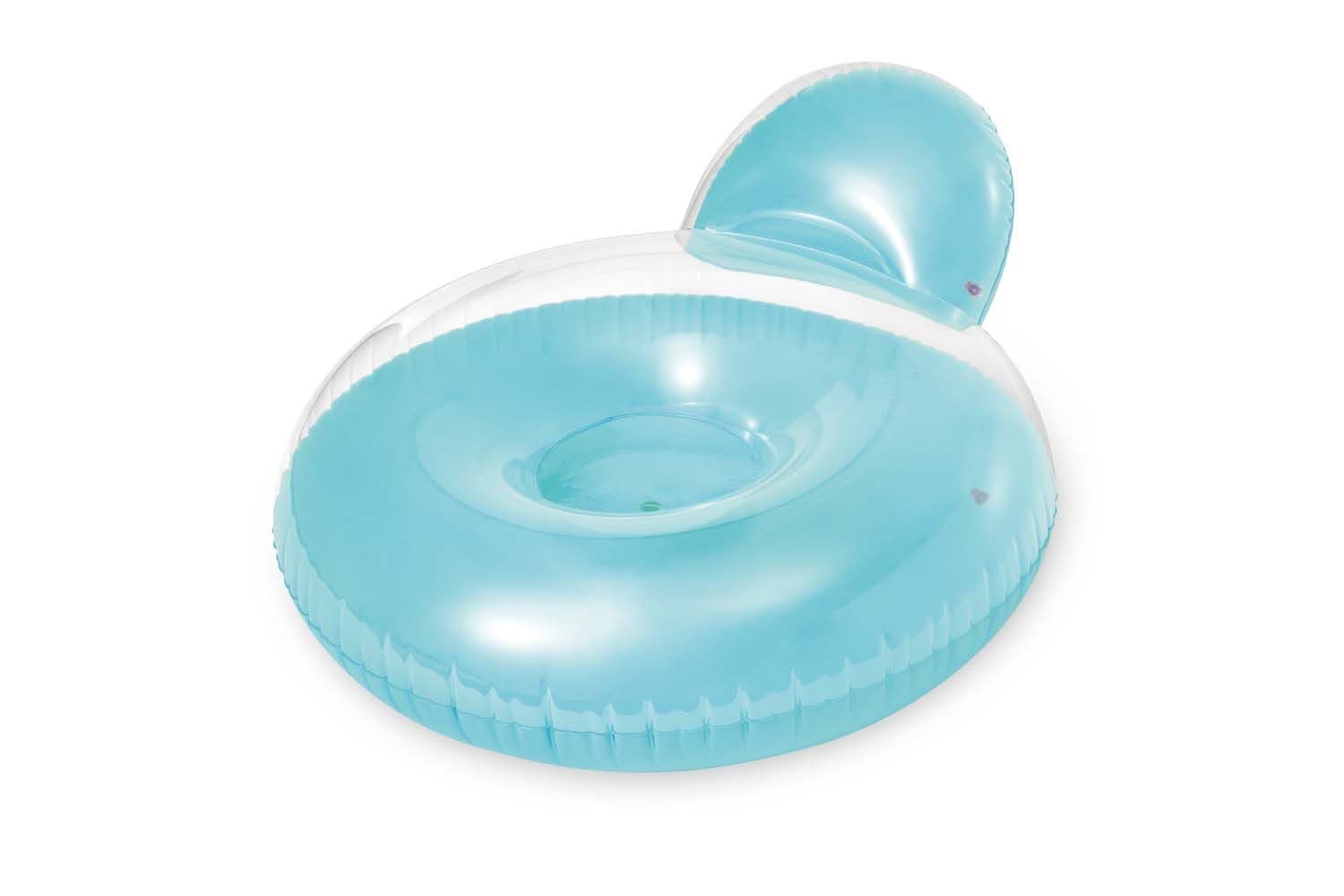 Intex Luftmatratze 58889EU PILLOW-BACK LOUNGES Blau