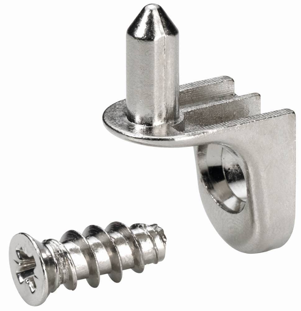 Hettich Sekura Wandregalhalter 7-Bodenträger vernickelt 16-tlg.