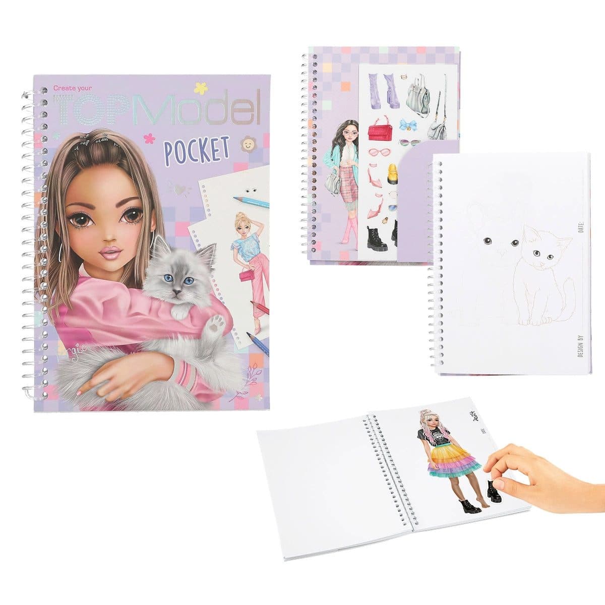 Depesche TOPModel Pocket Malbuch 120 Seiten Mode-Designs