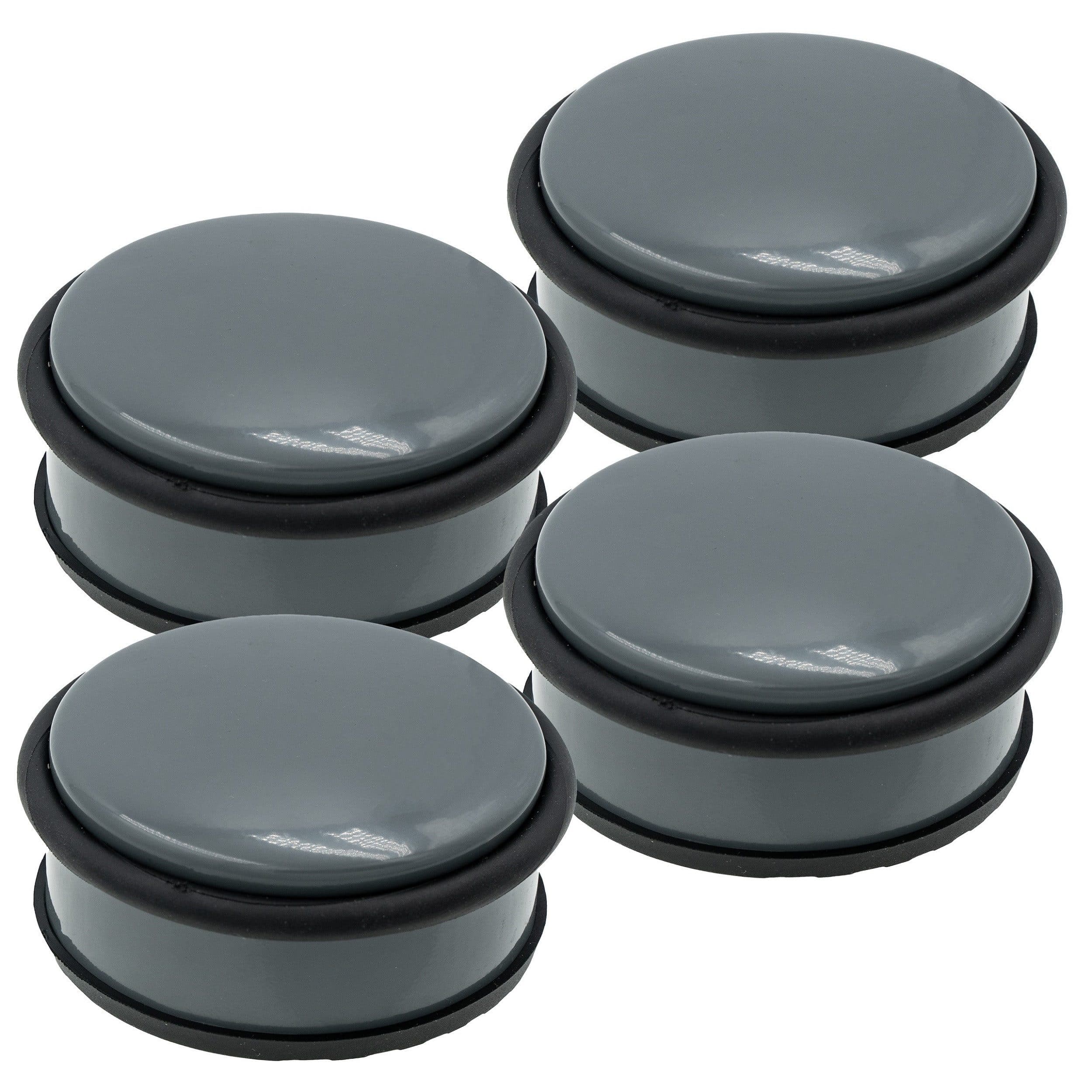 hrb Bodentürstopper Edelstahl Grau 4er Set