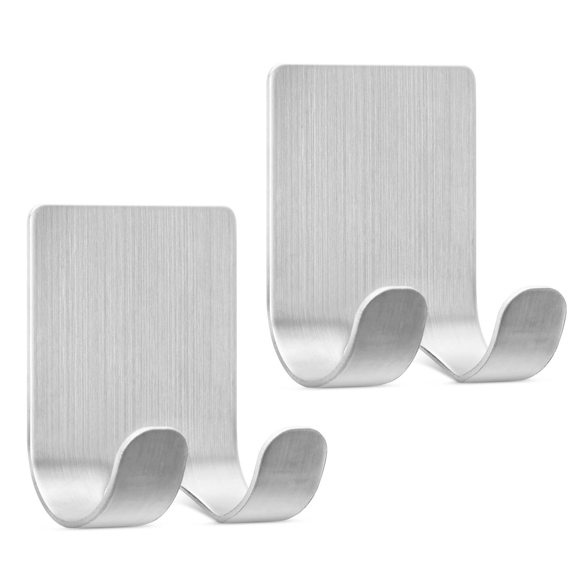 kwmobile Doppelhaken Selbstklebende Halterung für Rasierer Metall